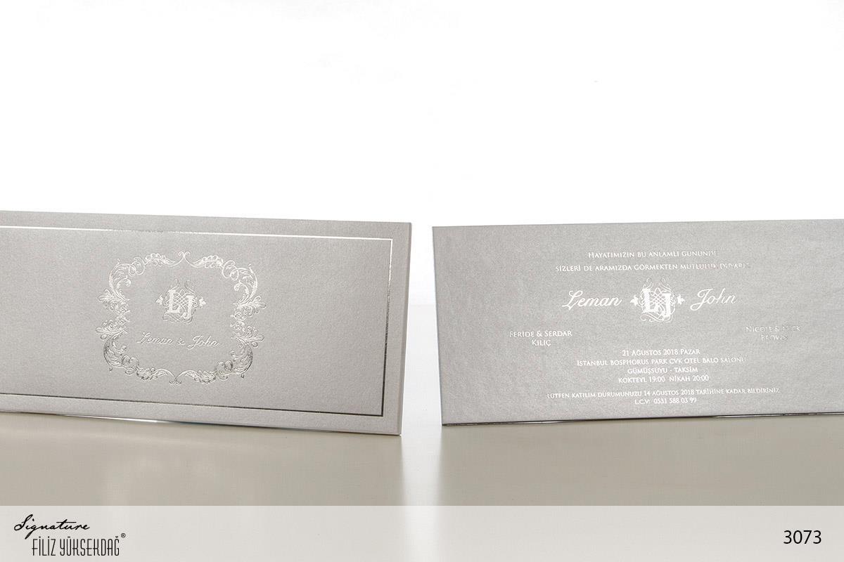 Düğün Davetiyesi Signature 3073 modelleri, fiyatları, örnekleri - Filiz Yüksekdağ