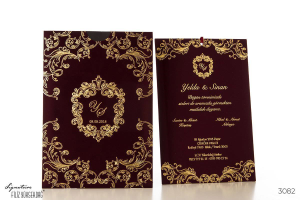 Düğün Davetiyesi Signature 3082 modelleri, fiyatları, örnekleri - Filiz Yüksekdağ