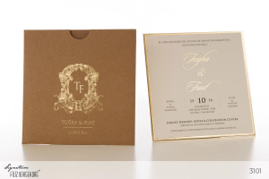Düğün Davetiyesi Signature 3101 modelleri, fiyatları, örnekleri - Filiz Yüksekdağ