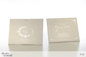 Düğün Davetiyesi Signature 3108 modelleri, fiyatları, örnekleri - Filiz Yüksekdağ